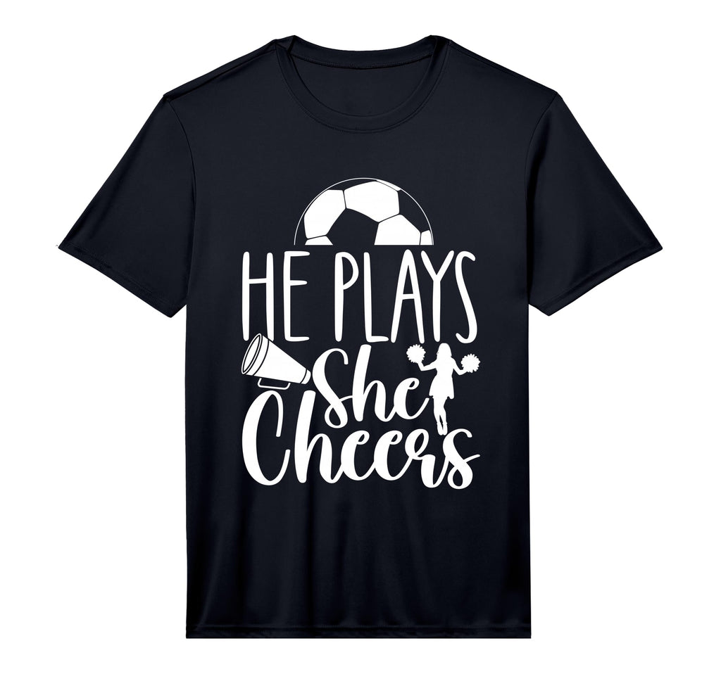 Mens Cheer Soccer Mom Soccer And Cheer T-Shirt - Trendy Graphic Men Women - T-Shirt, Sweatshirt, Hoodie