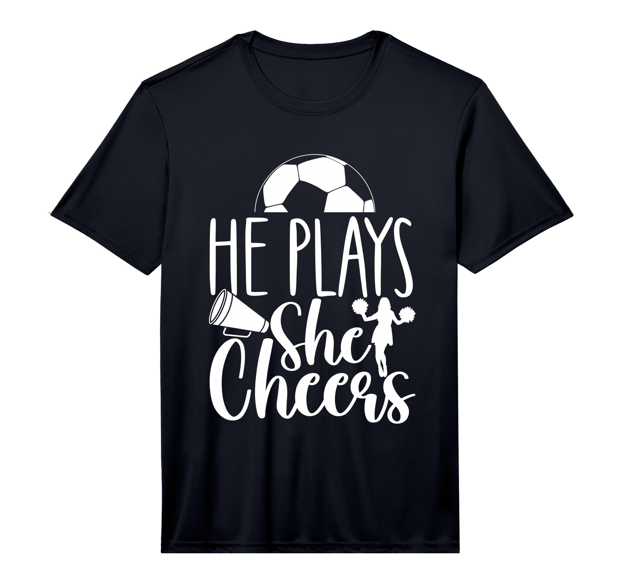 Mens Cheer Soccer Mom Soccer And Cheer T-Shirt - Trendy Graphic Men Women - T-Shirt, Sweatshirt, Hoodie