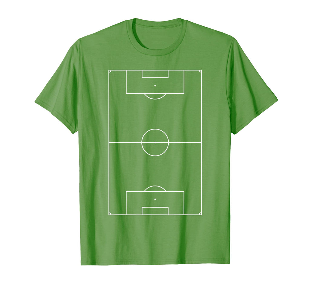Soccer Field Diagram Layout T-Shirt - Trendy Graphic for Adults - T-Shirt, Sweatshirt, Hoodie