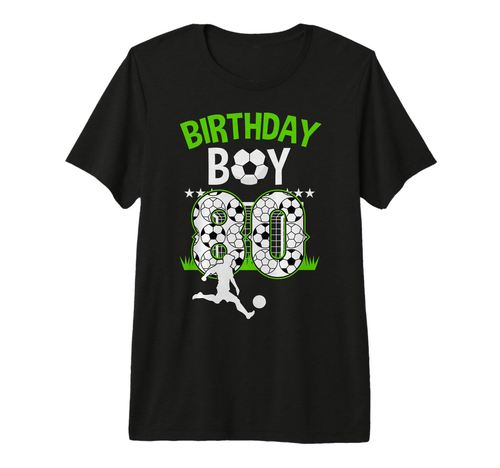 Birthday Soccer 80 Year Old Who T-Shirt - Minimalist Print for Adults - T-Shirt, Sweatshirt, Hoodie