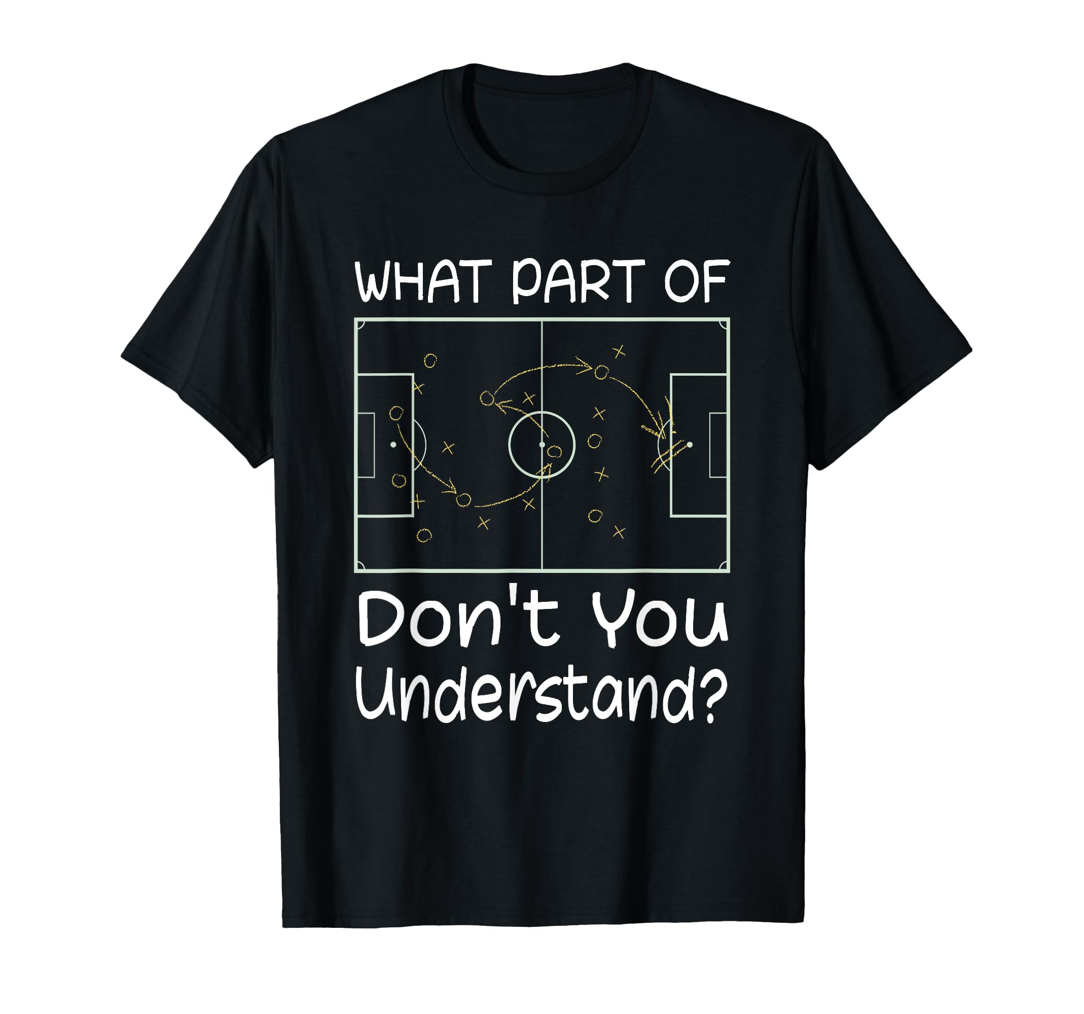 Funny Soccer Coach Tactic Diagram Board T-Shirt - Aesthetic Graphic Unisex - T-Shirt, Sweatshirt, Hoodie