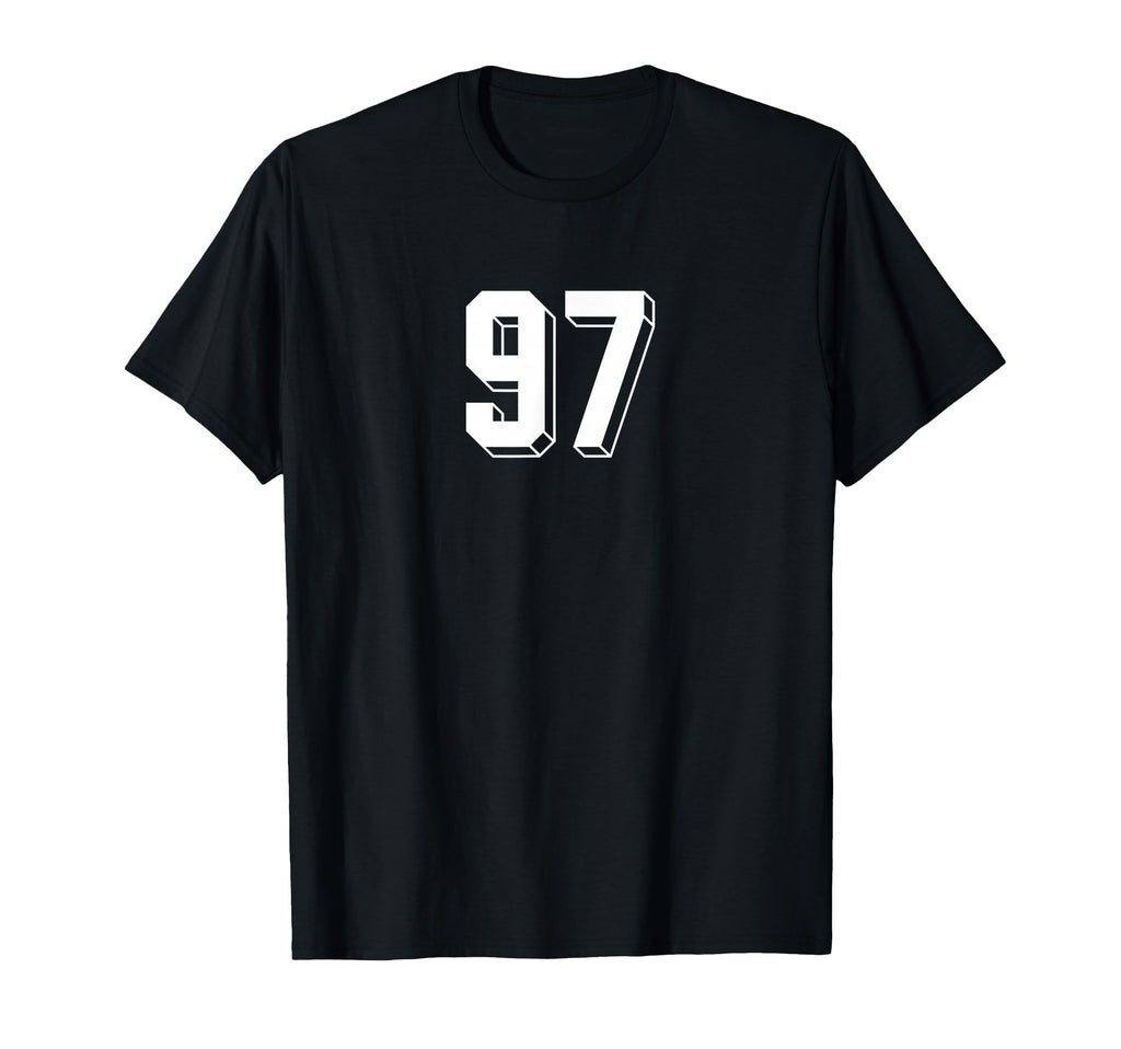 Number 97 80S 90S Soccer Team Jersey T-Shirt - Unique Graphic Unisex - T-Shirt, Sweatshirt, Hoodie