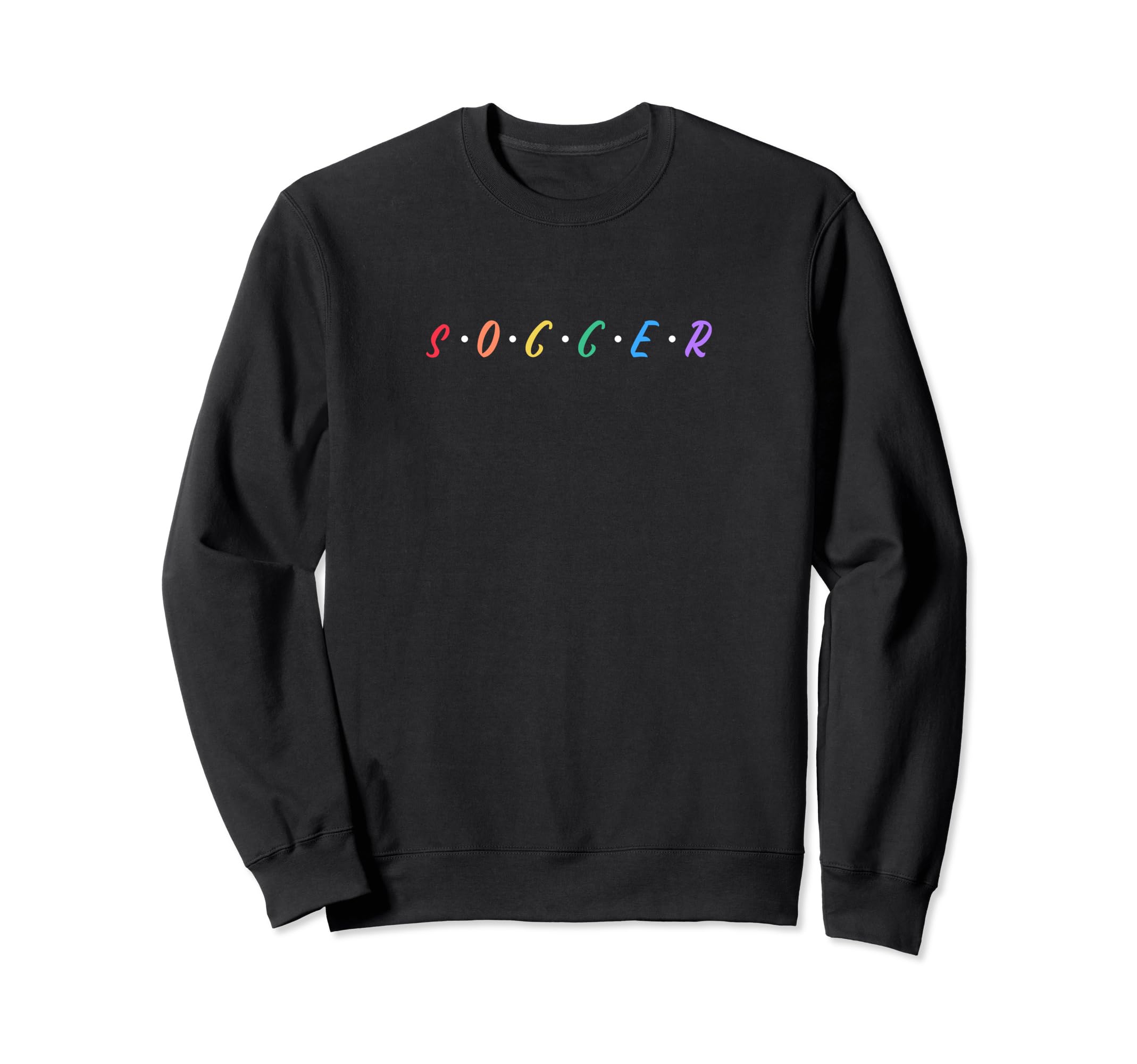 Rainbow Soccer Player Lettering Sweatshirt - Custom Art Print Men Women - T-Shirt, Sweatshirt, Hoodie