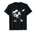 Dabbing Soccer Ball Soccer Sports T-Shirt - Minimalist Print Men Women - T-Shirt, Sweatshirt, Hoodie