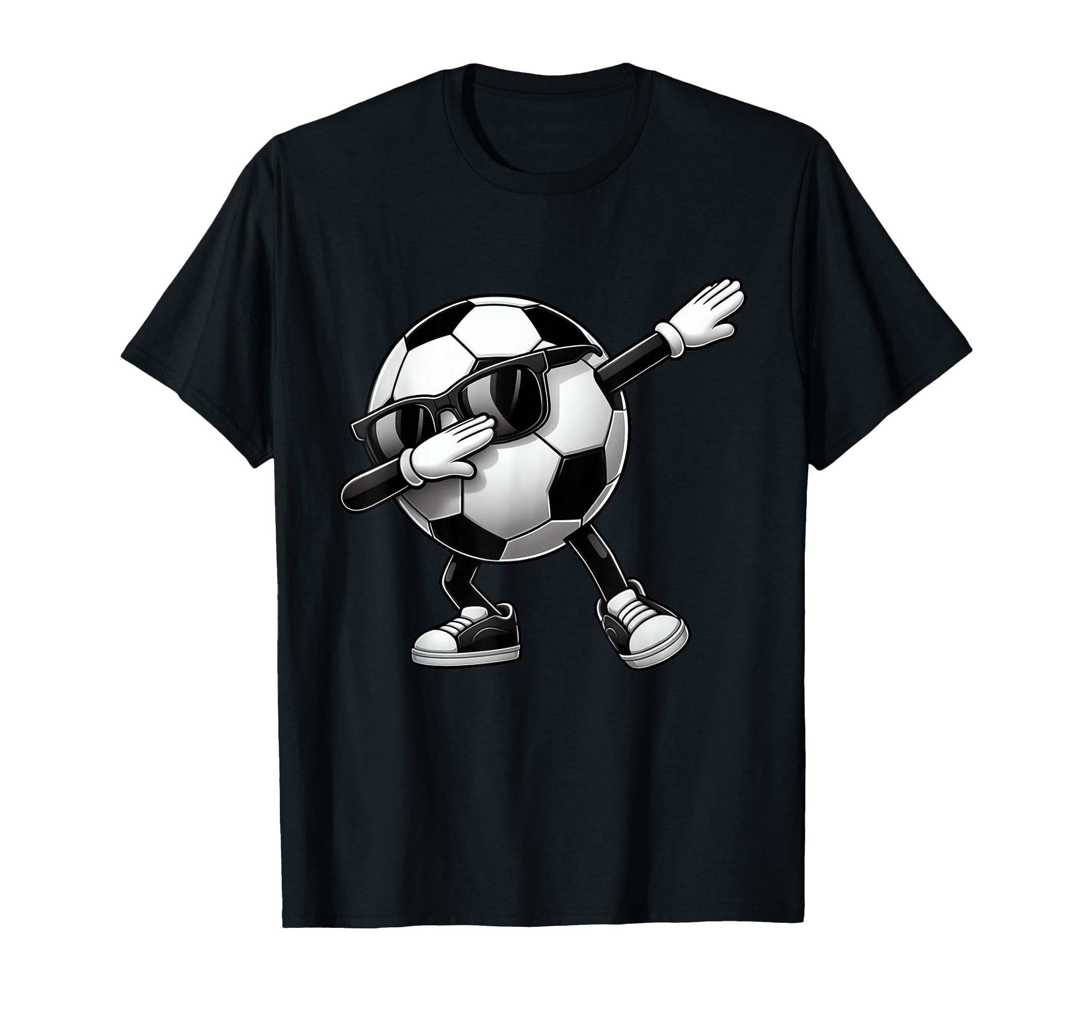 Dabbing Soccer Ball Soccer Sports T-Shirt - Minimalist Print Men Women - T-Shirt, Sweatshirt, Hoodie