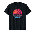 Basketball Sunset Palm 80S Outrun T-Shirt - Trendy Graphic Men Women - T-Shirt, Sweatshirt, Hoodie