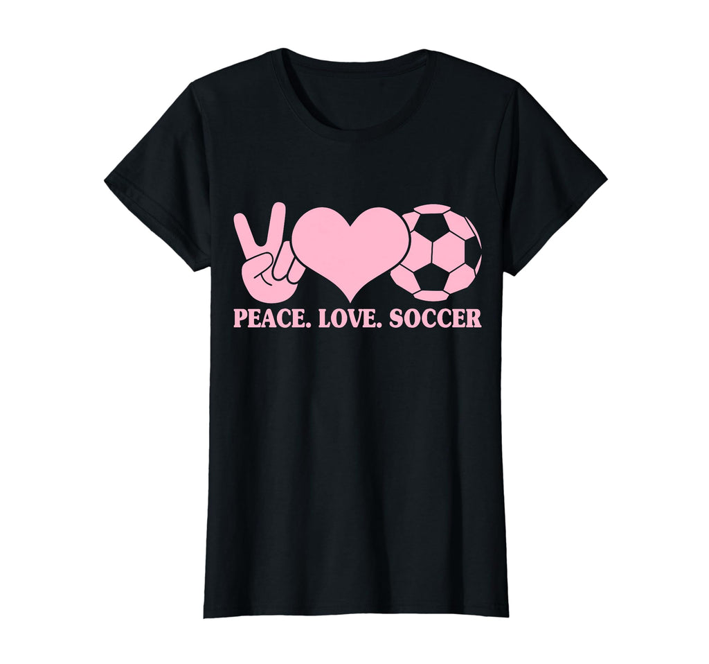 Soccer Soccer Player Peace Love Soccer T-Shirt - Minimalist Print Men Women - T-Shirt, Sweatshirt, Hoodie
