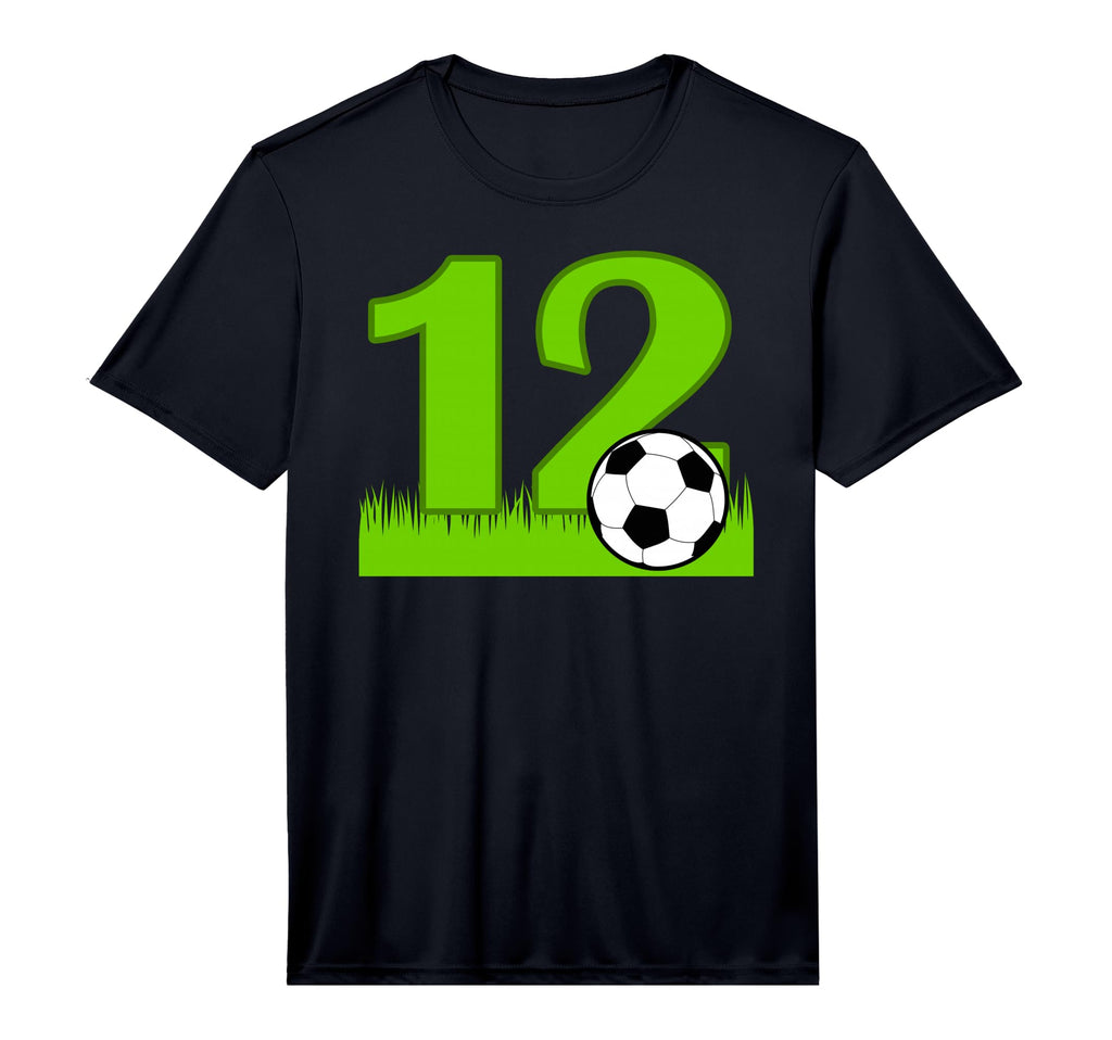 12Th Birthday Soccer 12 Years Old T-Shirt - Custom Art Print Men Women - T-Shirt, Sweatshirt, Hoodie