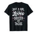 Just Who Loves Soccer And Tacos Gift T-Shirt - Trendy Graphic Men Women - T-Shirt, Sweatshirt, Hoodie