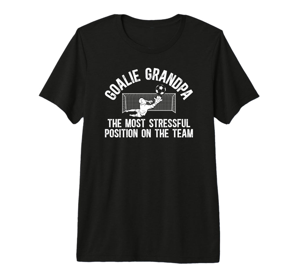 Mens Funny Soccer Goalie Grandpa Soccer T-Shirt - Custom Art Print Unisex - T-Shirt, Sweatshirt, Hoodie
