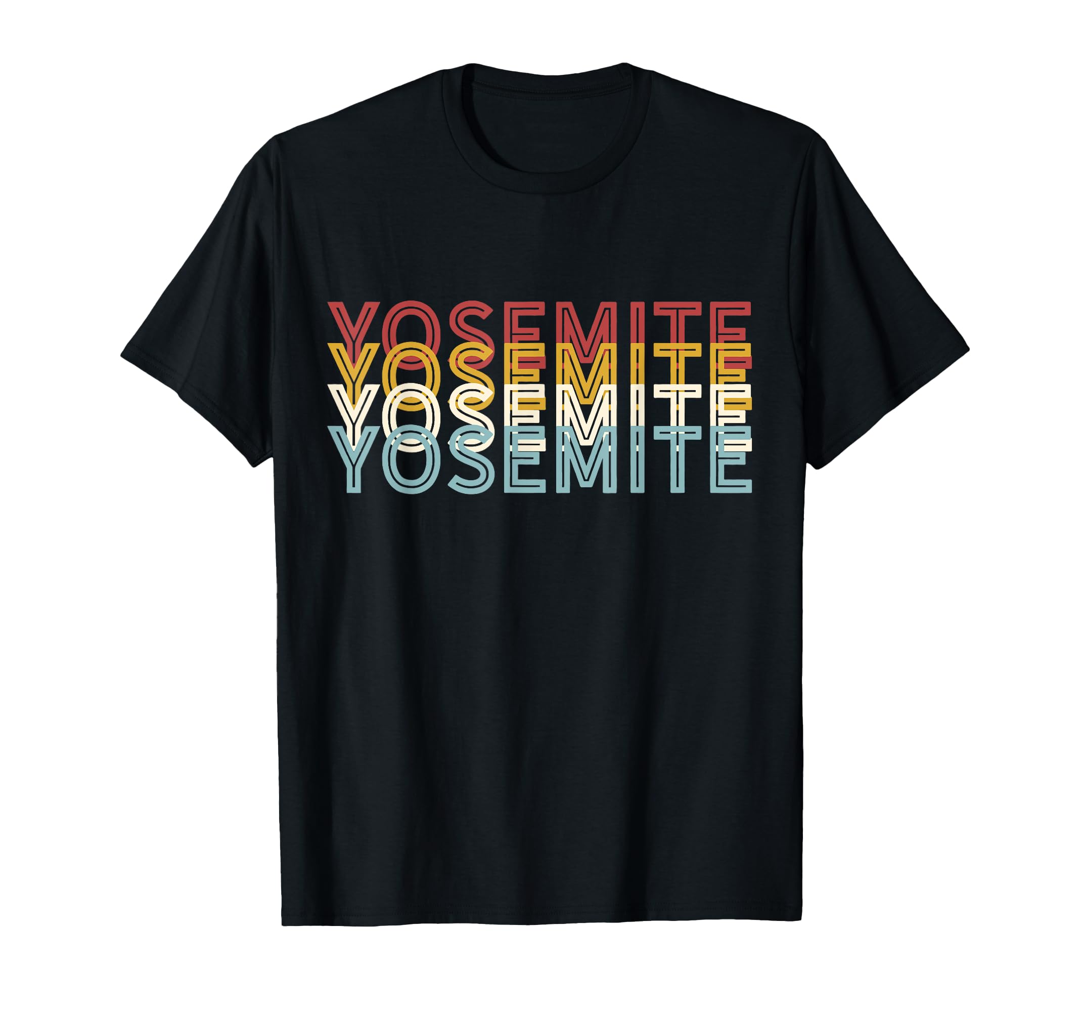 70S Usa Yosemite National Park T-Shirt - Minimalist Print for Adults - T-Shirt, Sweatshirt, Hoodie