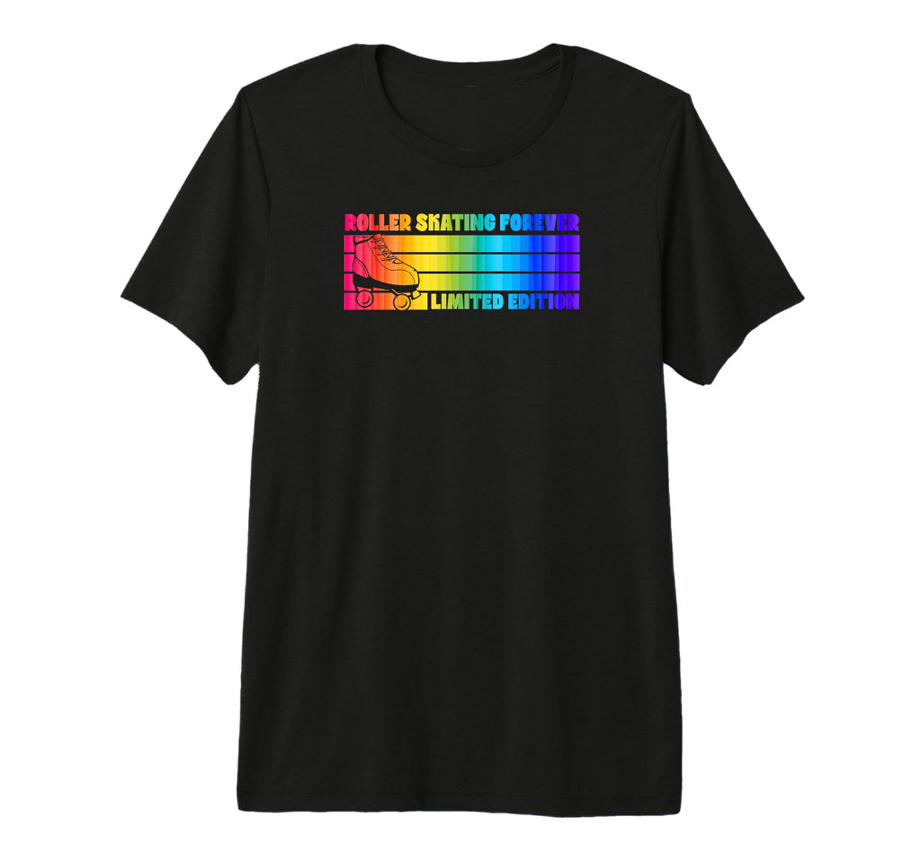 Roller Skating Forever 70S Tri Blend T-Shirt - Aesthetic Graphic for Adults - T-Shirt, Sweatshirt, Hoodie