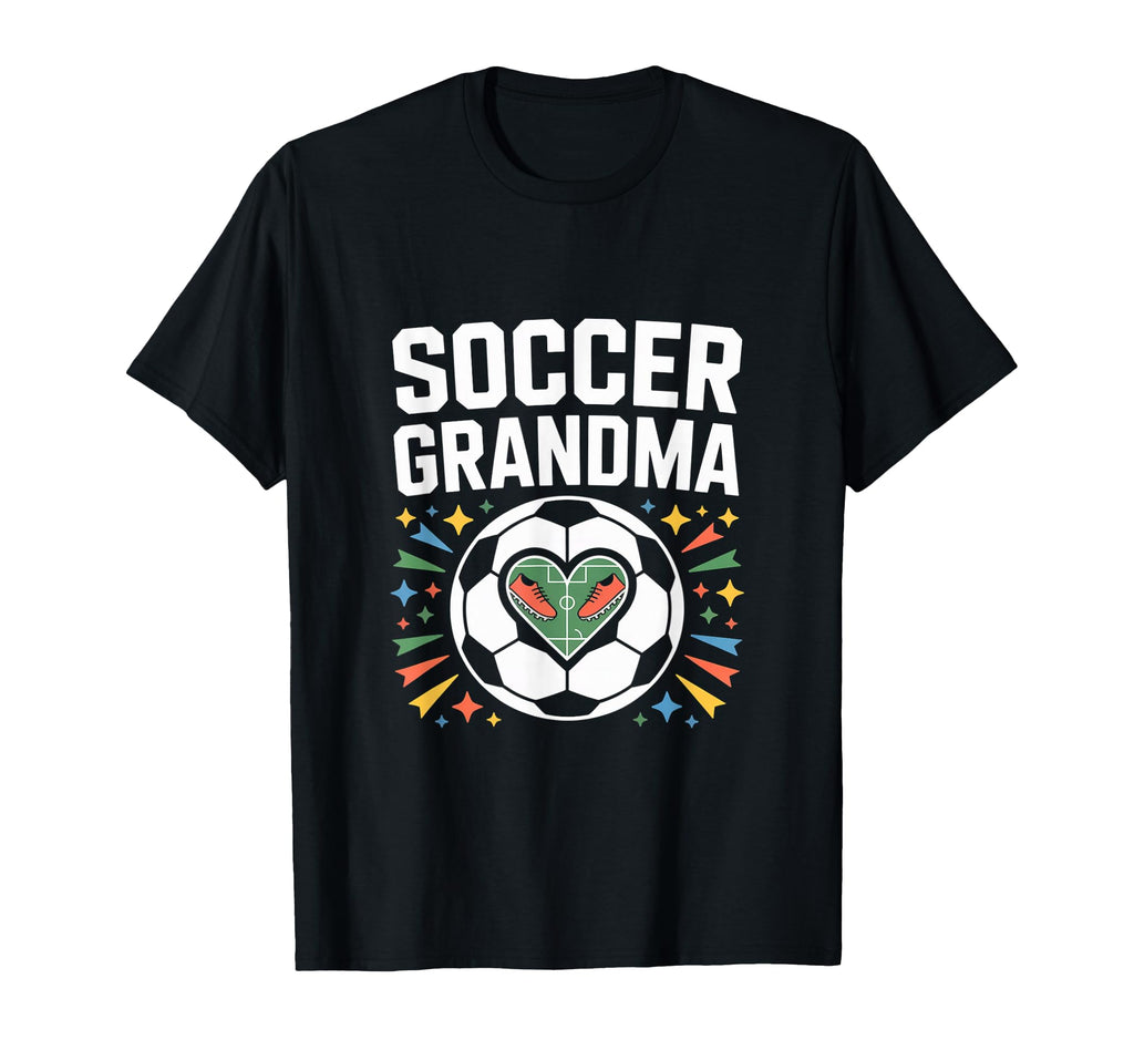Soccer Grandma Heart Field Cleats T-Shirt - Custom Art Print Unisex - T-Shirt, Sweatshirt, Hoodie