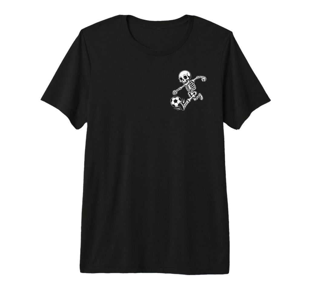 Skeleton Soccer Enthusiast Funny T-Shirt - Casual Everyday Wear Unisex - T-Shirt, Sweatshirt, Hoodie
