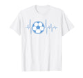 Funny Football Heartbeat Ekg Pulse T-Shirt - Minimalist Print Men Women - T-Shirt, Sweatshirt, Hoodie