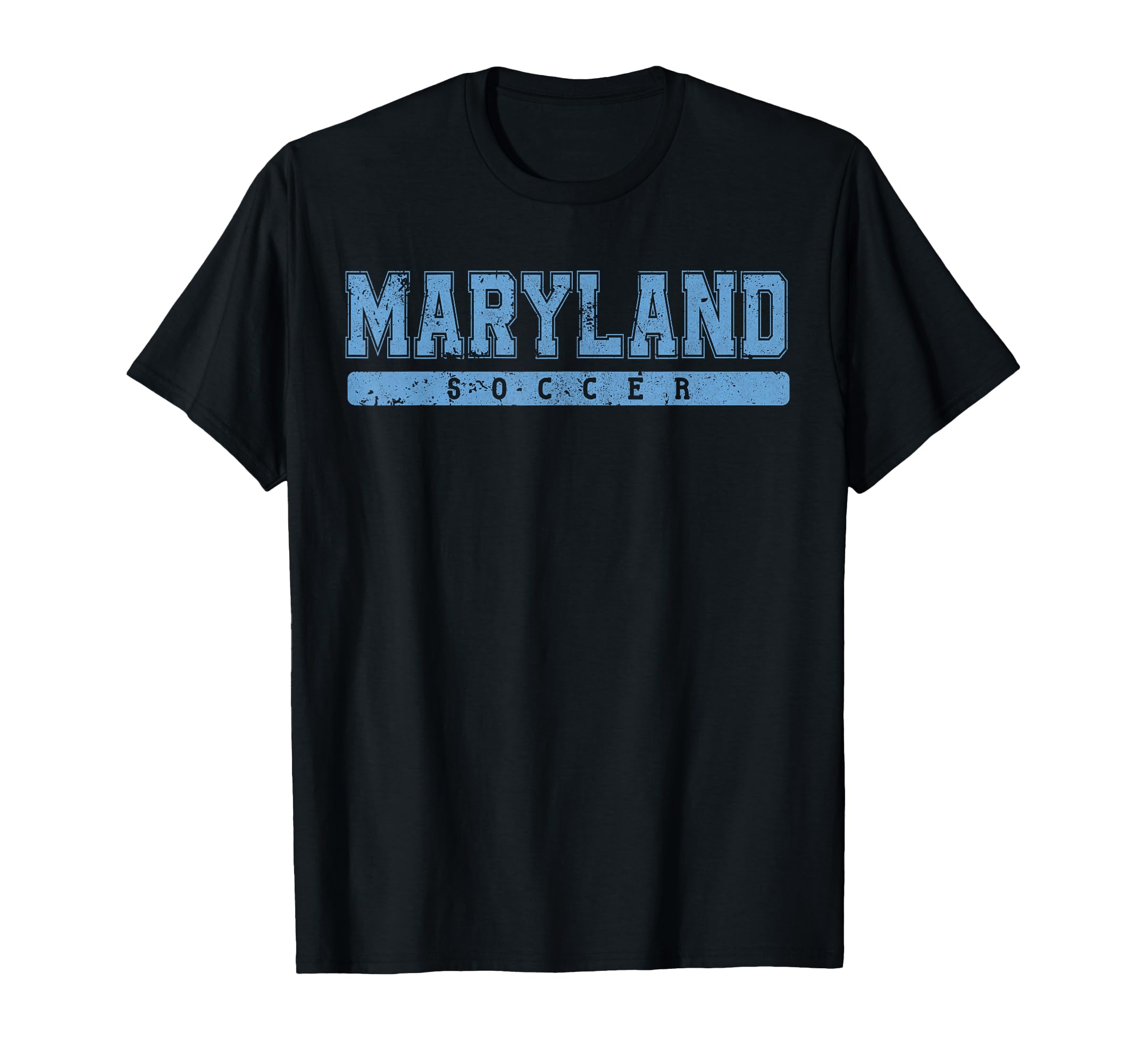 Maryland Soccer Sky Blue Text T-Shirt - Aesthetic Graphic Men Women - T-Shirt, Sweatshirt, Hoodie