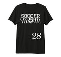 Soccer Mom Jersey Number 28 Favorite T-Shirt - Novelty Apparel for Adults - T-Shirt, Sweatshirt, Hoodie