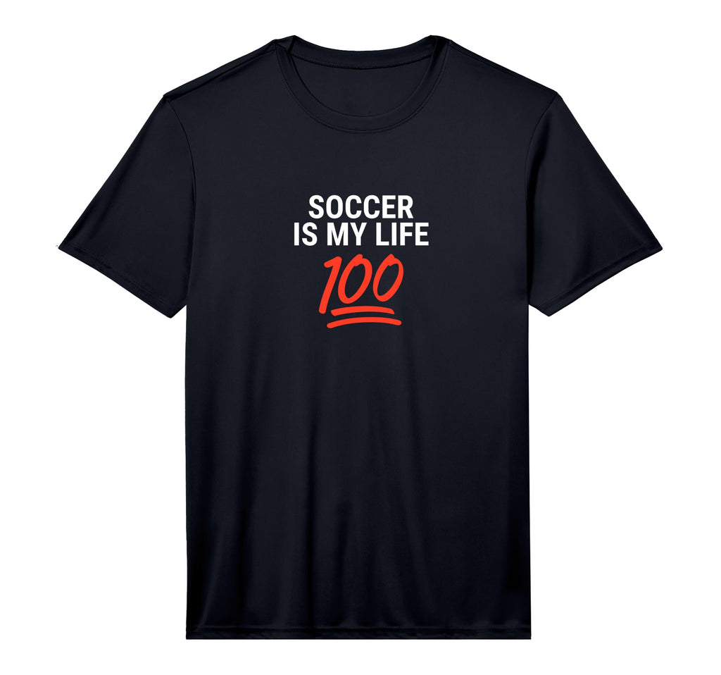 Soccer Is My Life 100 Inspiring T-Shirt - Custom Art Print for Adults - T-Shirt, Sweatshirt, Hoodie