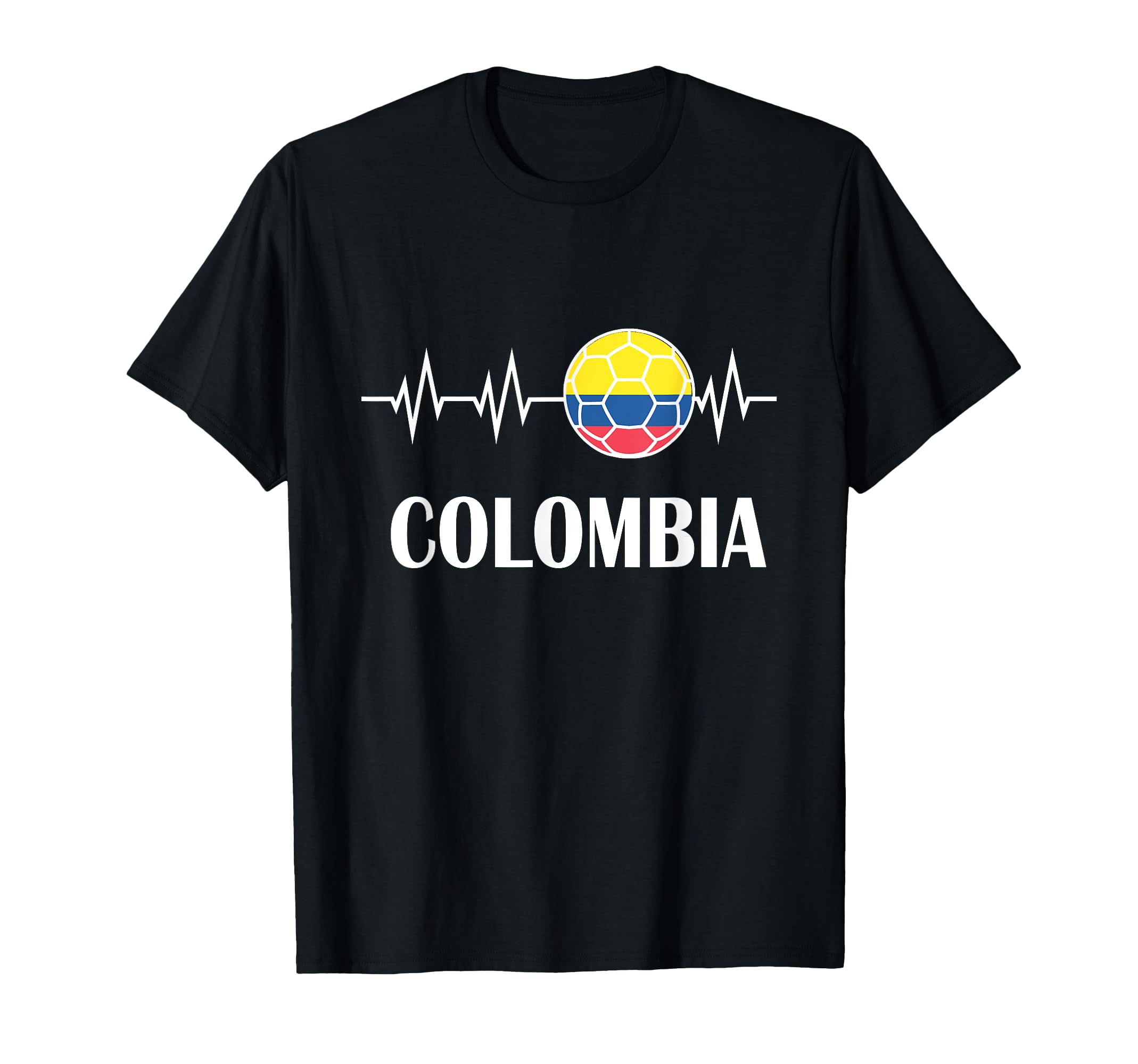 Soccer Heartbeat I Love Colombia T-Shirt - Streetwear Style for Adults - T-Shirt, Sweatshirt, Hoodie