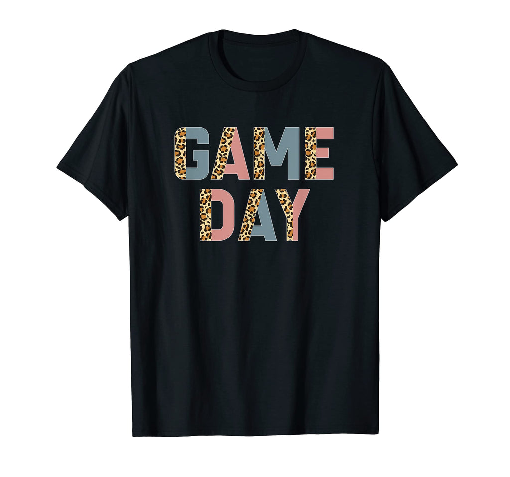 Game Day Half Leopard Sports Soccer T-Shirt - Graphic Print for Adults - T-Shirt, Sweatshirt, Hoodie