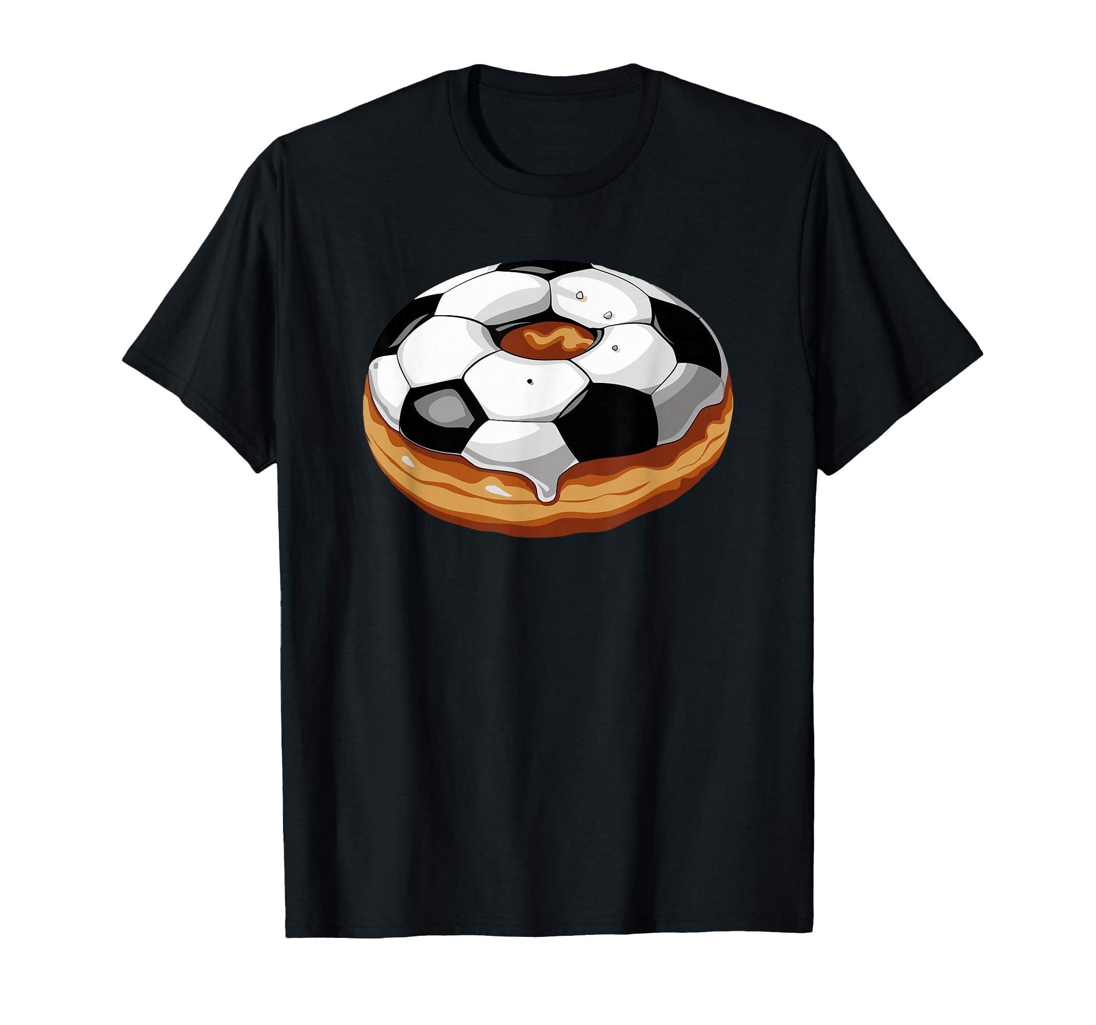 Funny Soccer Donut Doughnut And T-Shirt - Novelty Apparel Men Women - T-Shirt, Sweatshirt, Hoodie