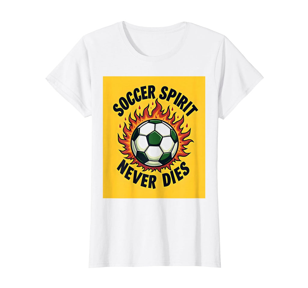 Soccer Spirit Never Dies Athletic T-Shirt - Novelty Apparel Men Women - T-Shirt, Sweatshirt, Hoodie