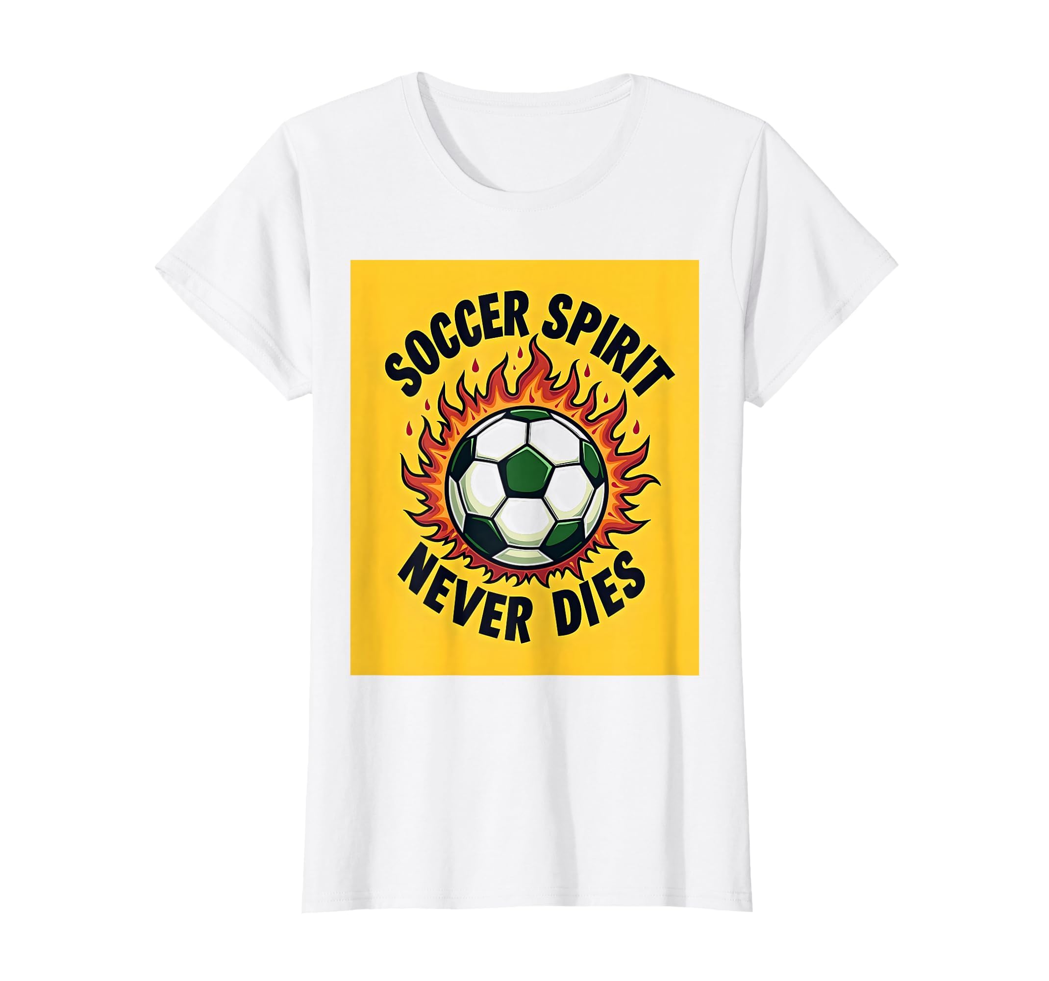 Soccer Spirit Never Dies Athletic T-Shirt - Novelty Apparel Men Women - T-Shirt, Sweatshirt, Hoodie
