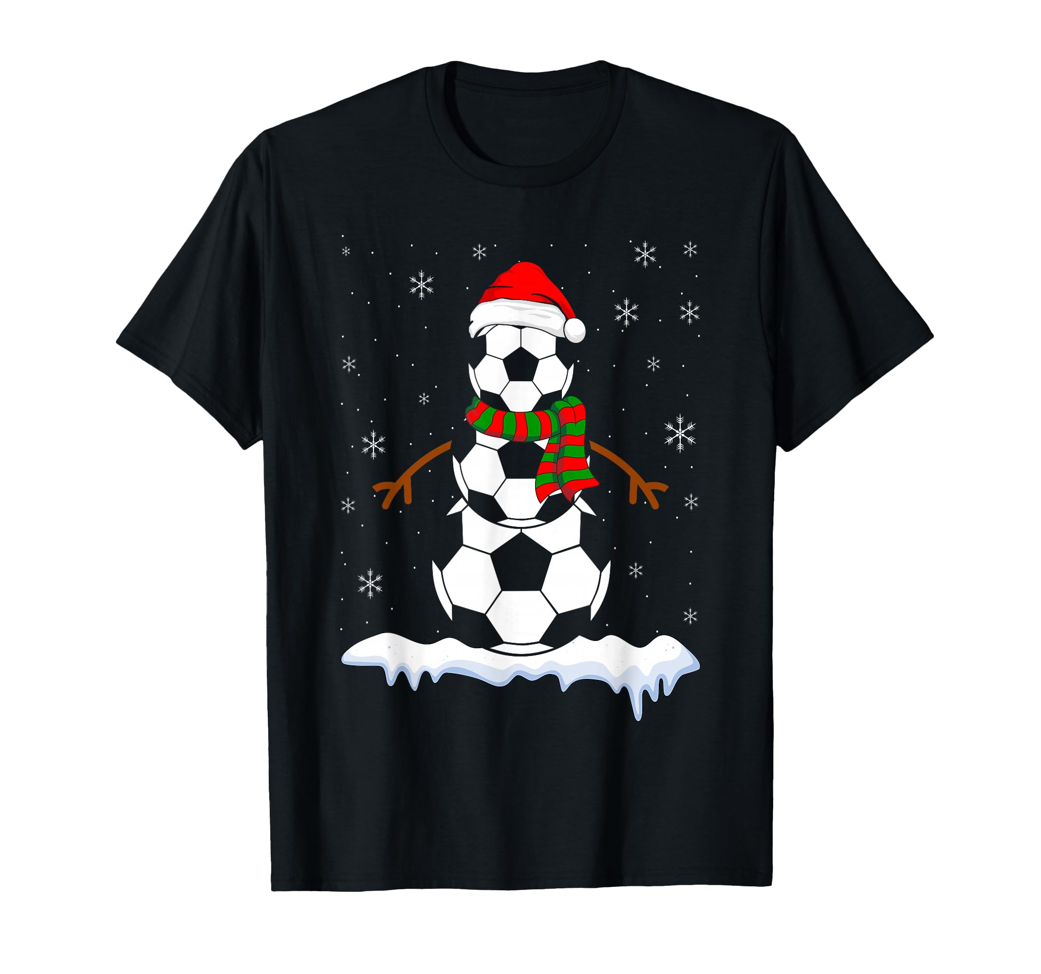 Funny Football Snowman Soccer T-Shirt - Trendy Graphic Unisex - T-Shirt, Sweatshirt, Hoodie