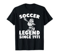 Born 1971 Sports Team Player Soccer T-Shirt - Minimalist Print Men Women - T-Shirt, Sweatshirt, Hoodie