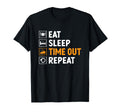Eat Sleep Time Out Repeat Referee Game T-Shirt - Aesthetic Graphic Unisex - T-Shirt, Sweatshirt, Hoodie
