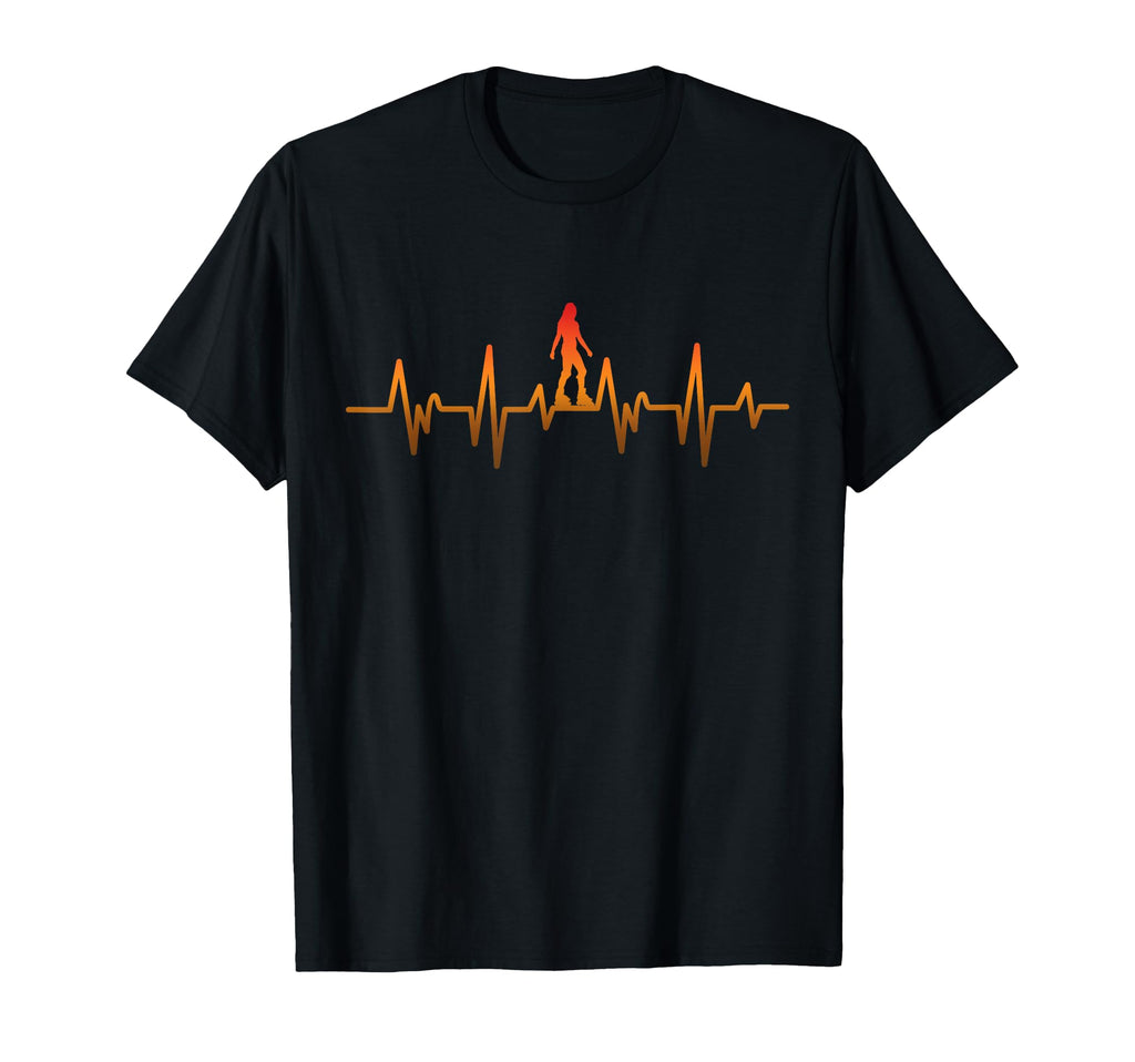 Roller Skating Skate Heartbeat T-Shirt - Aesthetic Graphic for Adults - T-Shirt, Sweatshirt, Hoodie