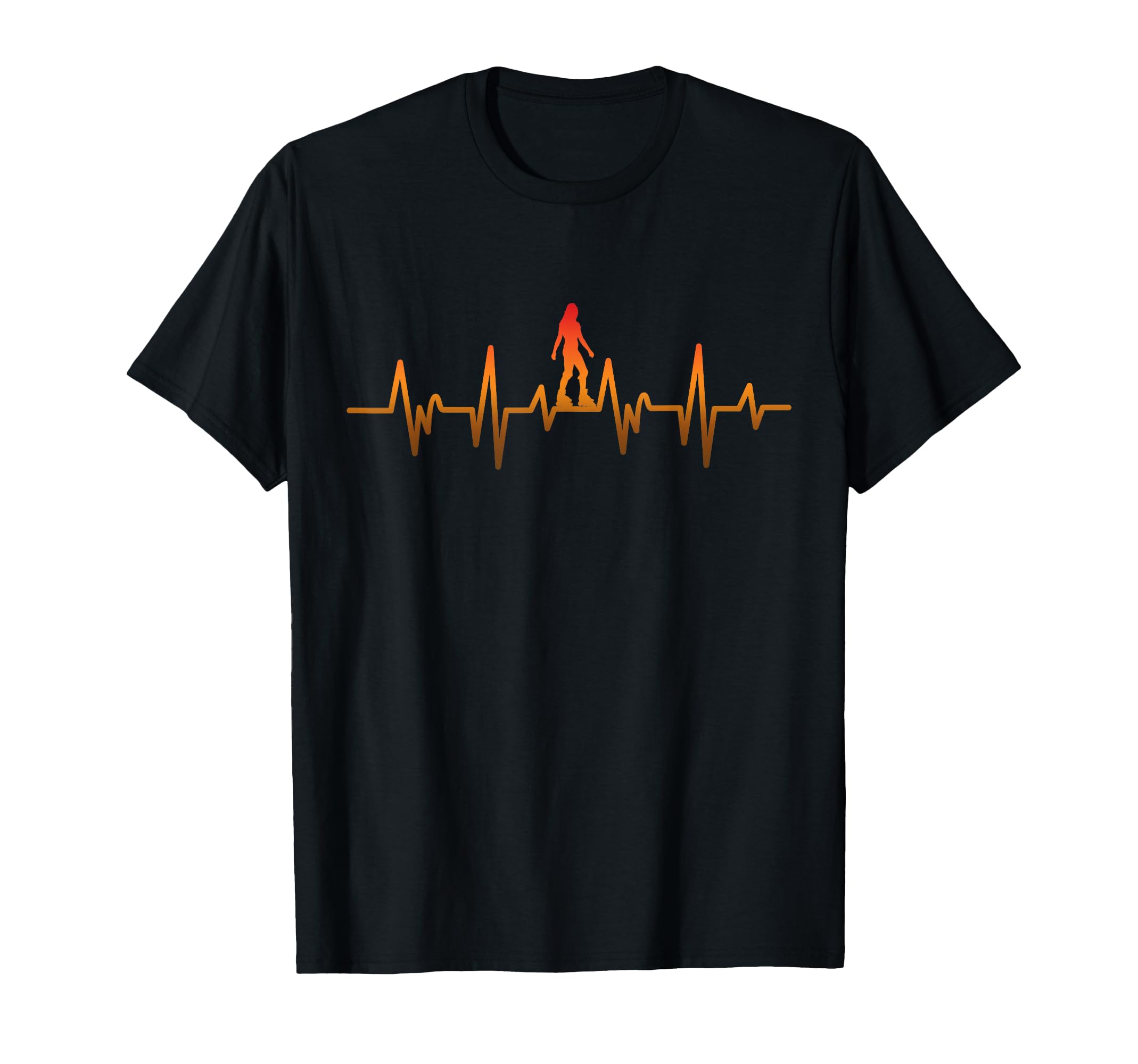 Roller Skating Skate Heartbeat T-Shirt - Aesthetic Graphic for Adults - T-Shirt, Sweatshirt, Hoodie
