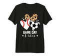 Game Day Vibes Funny Soccer Baseball T-Shirt - Fun Novelty Design Unisex - T-Shirt, Sweatshirt, Hoodie
