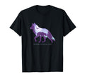 Glacier National Park Wolf Silhouette T-Shirt - Novelty Apparel for Adults - T-Shirt, Sweatshirt, Hoodie