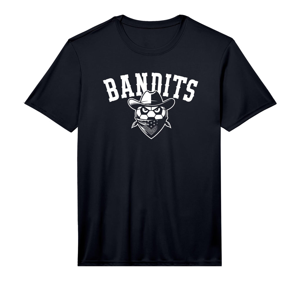 Bandits Soccer Mascot Players And T-Shirt - Minimalist Print for Adults - T-Shirt, Sweatshirt, Hoodie