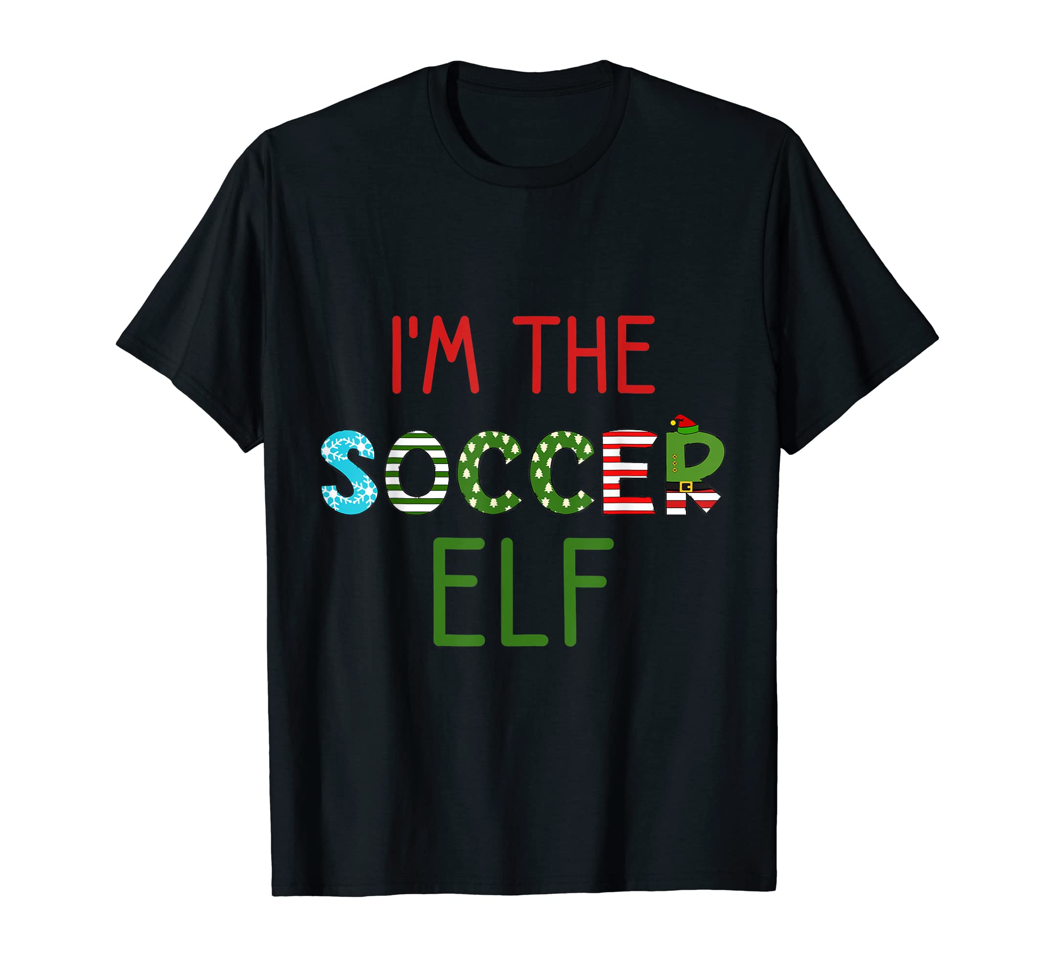 Soccer Elf Funny Matching Family T-Shirt - Aesthetic Graphic for Adults - T-Shirt, Sweatshirt, Hoodie
