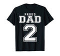 Number 2 Custom Proud Soccer Futbol Dad T-Shirt - Minimalist Print Unisex - T-Shirt, Sweatshirt, Hoodie