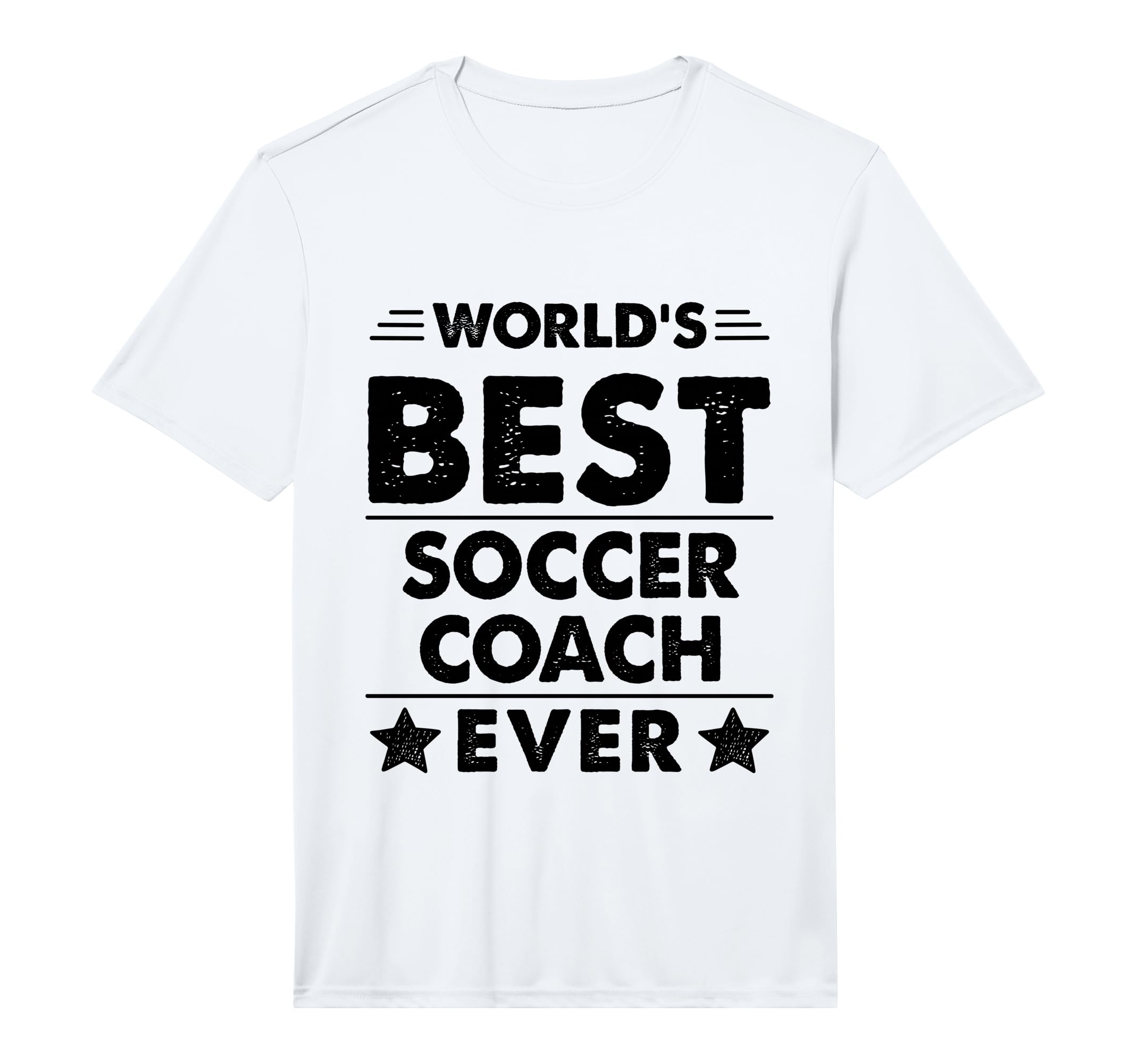 Mens Worlds Best Soccer Coach Ever T-Shirt - Minimalist Print for Adults - T-Shirt, Sweatshirt, Hoodie