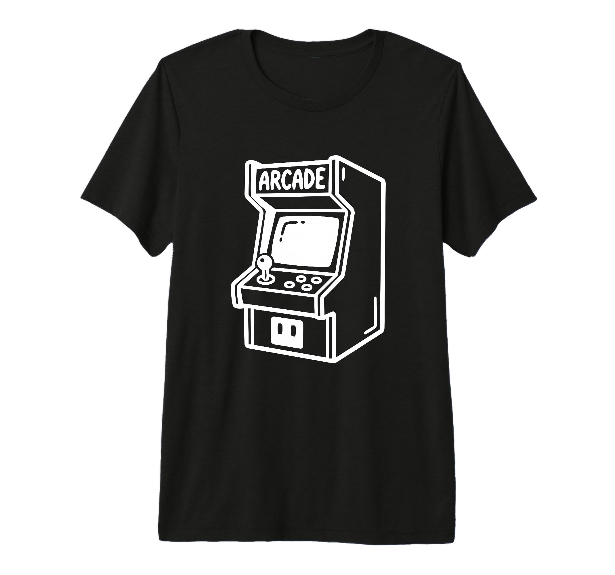Arcade Cabinet Gamer Aesthetic Tri Blend T-Shirt - Unique Graphic Men Women - T-Shirt, Sweatshirt, Hoodie