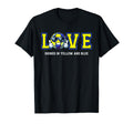 Soccer Ball Yellow And Blue Cartoon T-Shirt - Fun Novelty Design Men Women - T-Shirt, Sweatshirt, Hoodie