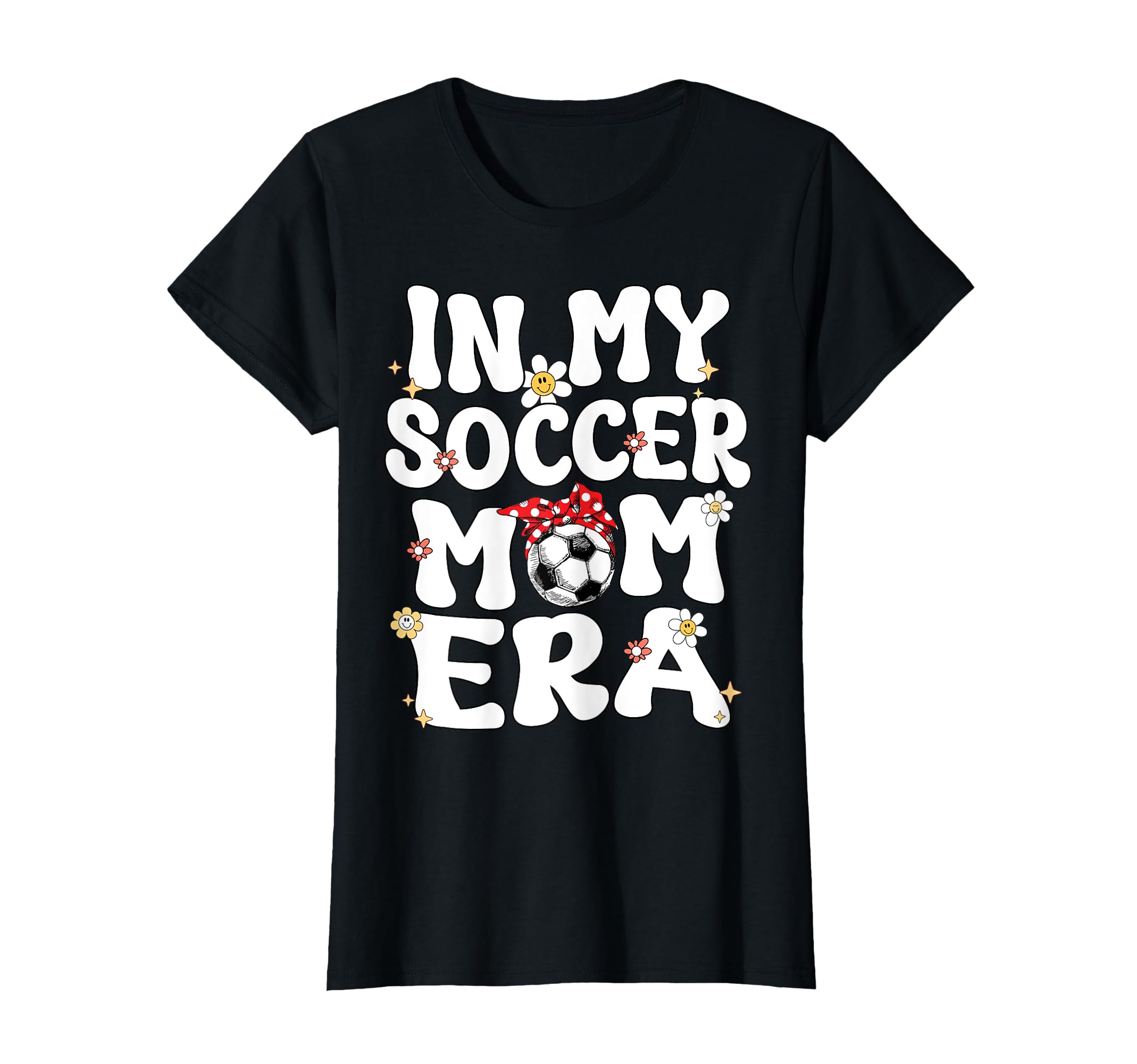 My Soccer Mom Era Groovy Mom Soccer T-Shirt - Aesthetic Graphic Men Women - T-Shirt, Sweatshirt, Hoodie