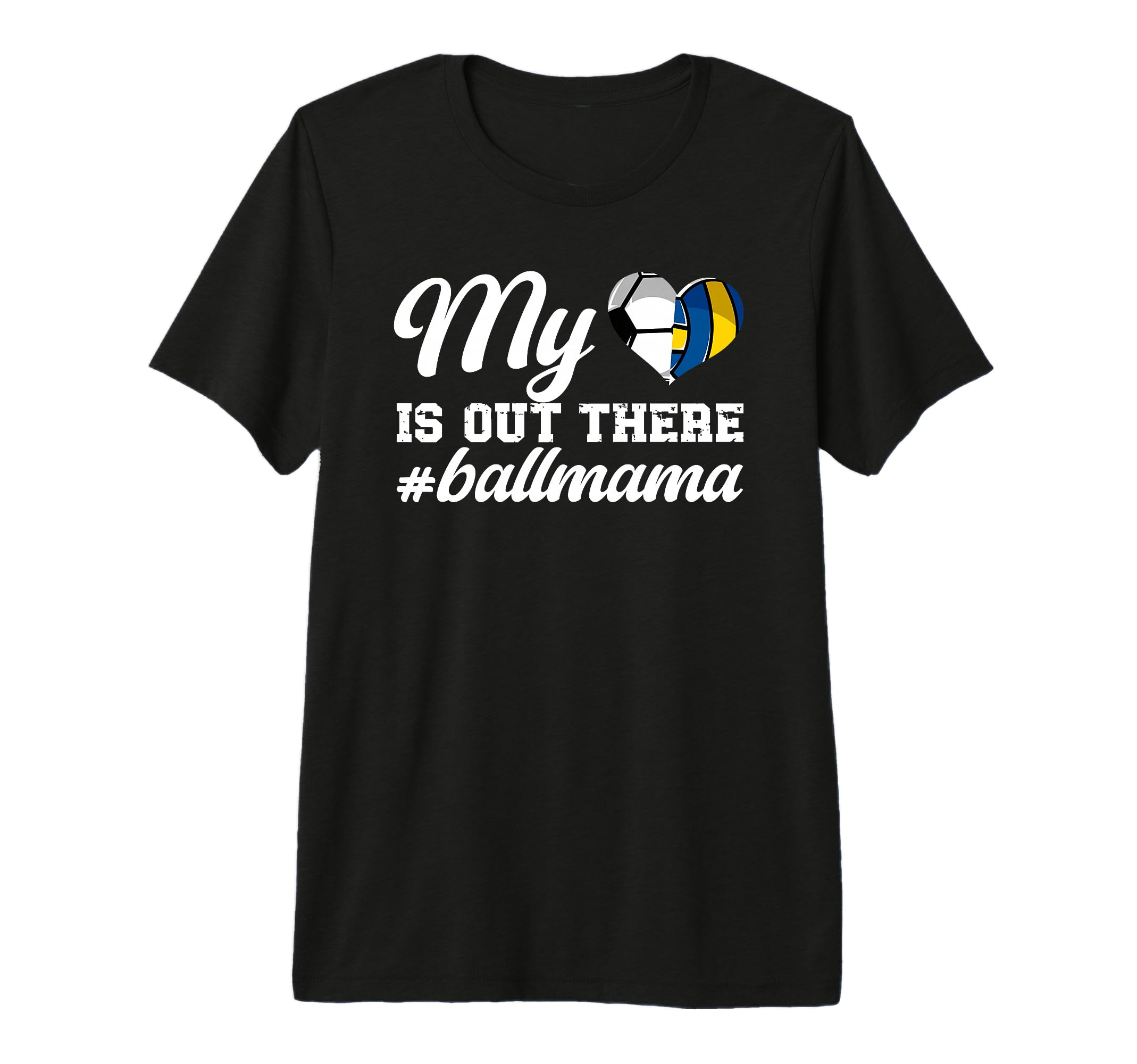 My Heart Is Out There Ball Mama Soccer T-Shirt - Aesthetic Graphic Unisex - T-Shirt, Sweatshirt, Hoodie