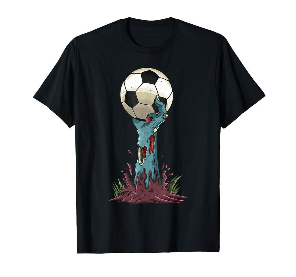 Zombie Hands Soccer Funny Horror T-Shirt - Fun Novelty Design for Adults - T-Shirt, Sweatshirt, Hoodie