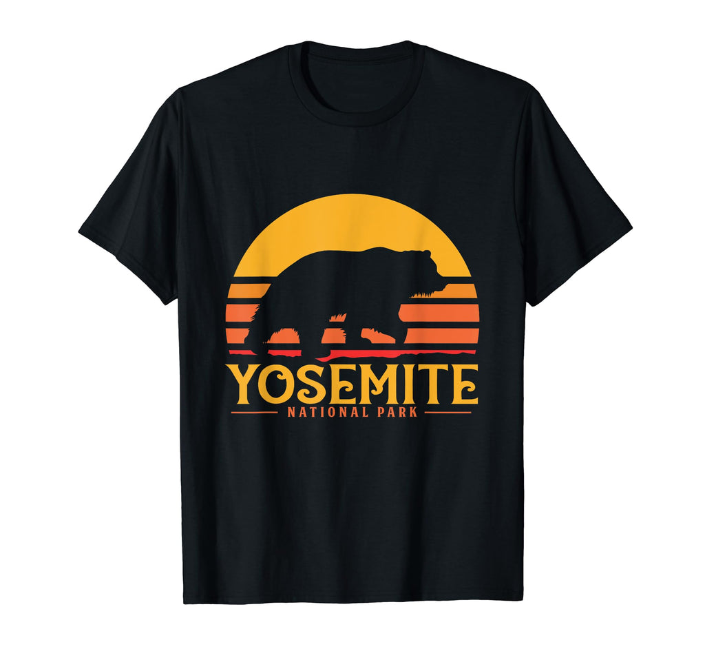 Yosemite National Park Bear Hiking Camping T-Shirt - Graphic Print Unisex - T-Shirt, Sweatshirt, Hoodie