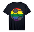 Rainbow Flag Soccer Gay Pride Month T-Shirt - Streetwear Style for Adults - T-Shirt, Sweatshirt, Hoodie