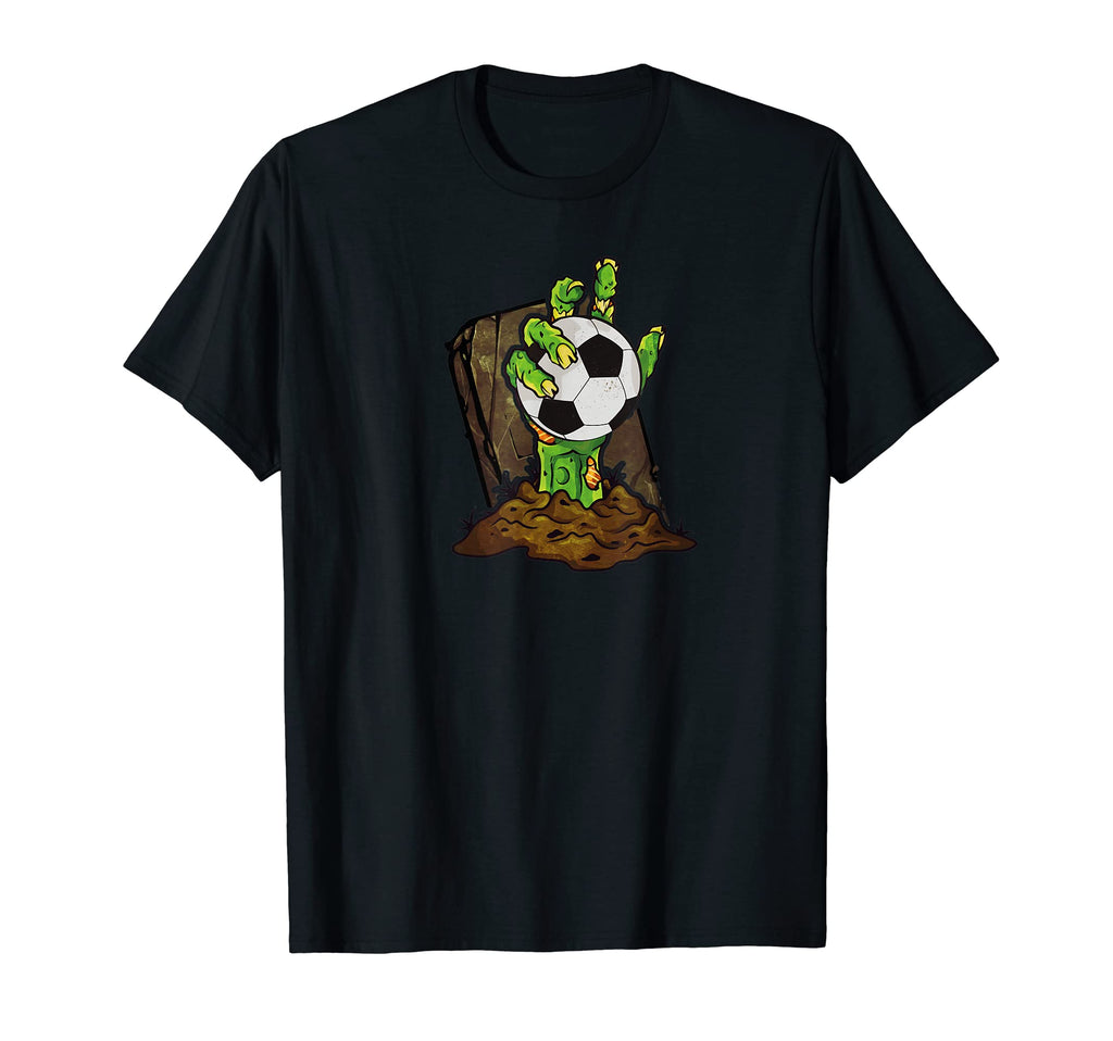 Zombie Soccer Player Funny Scary T-Shirt - Custom Art Print Unisex - T-Shirt, Sweatshirt, Hoodie