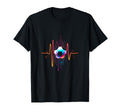 Soccer Ball Heartbeat T-Shirt - Graphic Print Unisex - T-Shirt, Sweatshirt, Hoodie