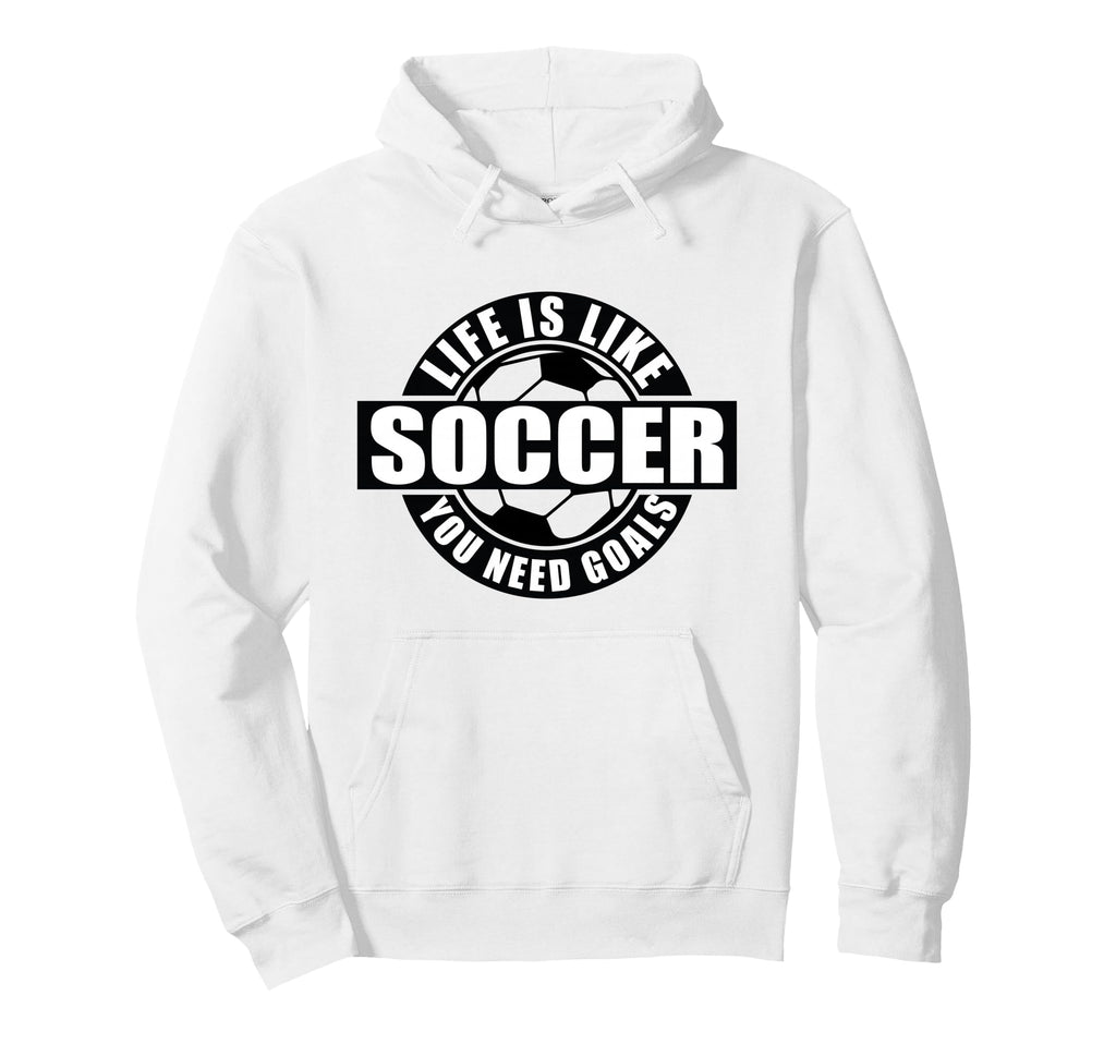 Life Lessons Soccer Goals Hoodie - Graphic Print for Adults - T-Shirt, Sweatshirt, Hoodie