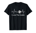 Soccer Supporters I Love Goalie Heartbeat T-Shirt - Custom Art Print Unisex - T-Shirt, Sweatshirt, Hoodie