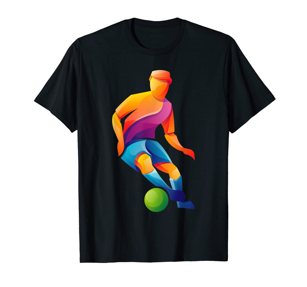 Rainbow Soccer Logo T-Shirt - Casual Everyday Wear for Adults - T-Shirt, Sweatshirt, Hoodie